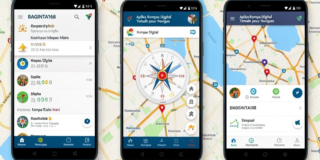 Tampilan antarmuka aplikasi Kompas Digital yang informatif dan modern.