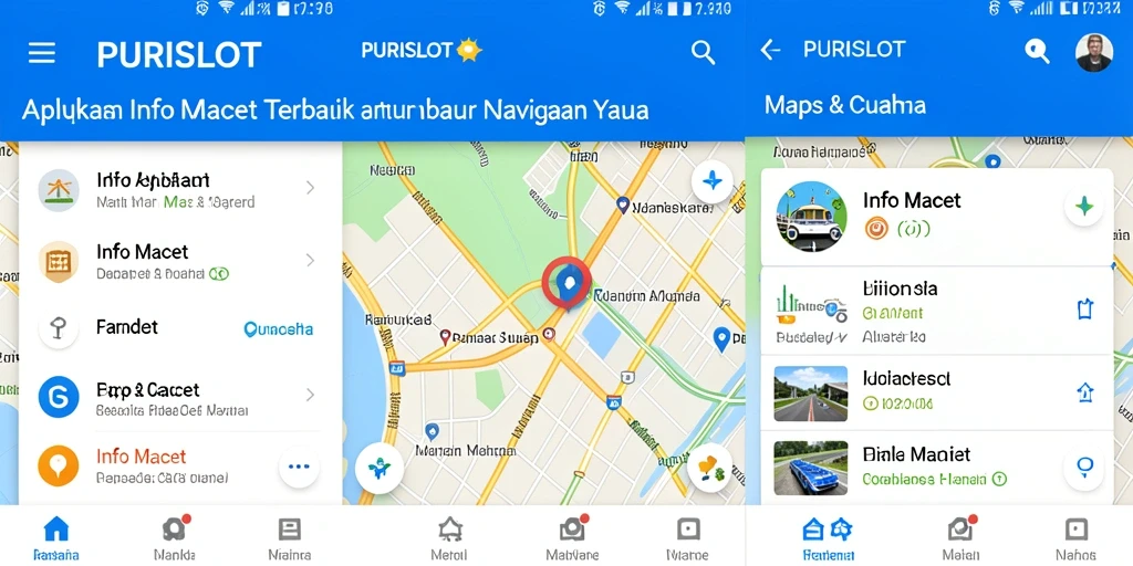 Antarmuka PURISLOT yang menampilkan informasi lalu lintas terbaru.