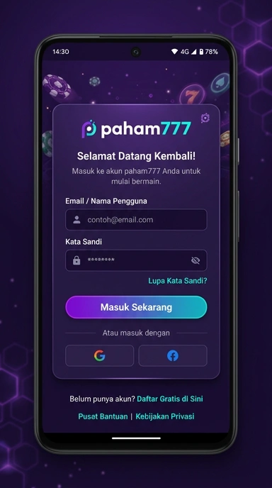 Masuk Akun paham777 dengan Mudah dan Cepat