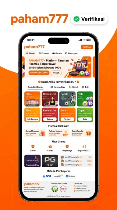 Kanal Resmi paham777 untuk Pengguna Android Indonesia